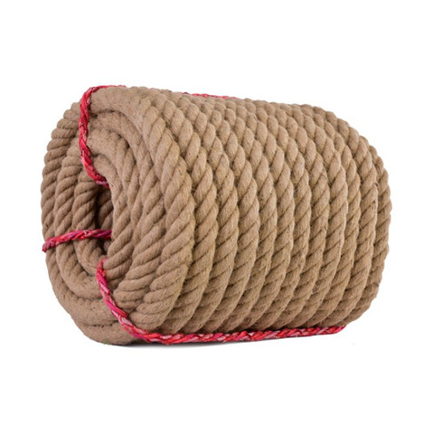 Corde de chanvre en Jute, pour décoration artisanale naturelle, rouleau de 10m, 100m et 200m, 1-20mm ► Photo 1/5