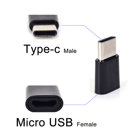 1pc Micro USB femelle à type-c USB-C adaptateur mâle convertisseur connecteur de charge adaptateurs de téléphone portable ► Photo 1/4