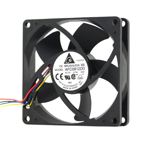 Ventilateur pwm, 1 pièce, ventilateur de refroidissement haute vitesse, à 4 fils, pour delta AFC0812DD, DC12V, 0,75a, 8020, 8CM, 80mm, 80x80x20mm, 4 broches ► Photo 1/3