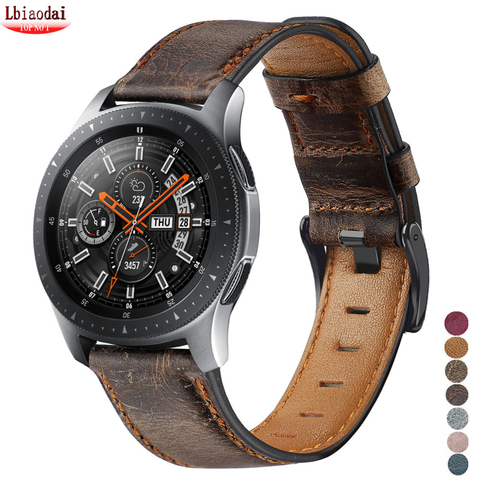 22mm bracelet de montre pour Huawei montre gt 2/2e bracelet samsung Galaxy montre 3 45/46mm cuir correa Amazfit PACE GTR /Gear S3 frontier ► Photo 1/6