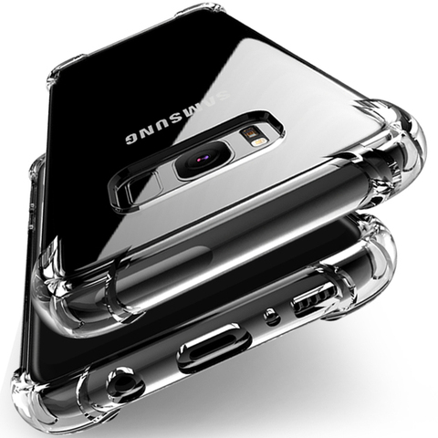 Coque blindée transparente en Silicone souple, étui arrière résistant aux chocs pour Samsung Galxay A6 A8 Plus A5 A7 J2 Pro 2022 J3 J5 J7 A3 J1 2016 2017 ► Photo 1/6