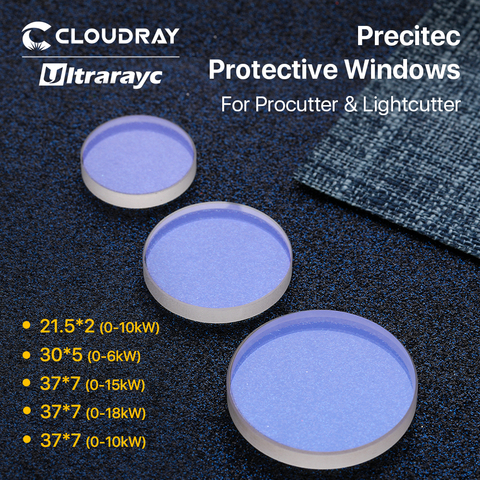 Ultrarayc – lentille optique de protection Laser, Windows 21.5 × 2/30 × 5/37 × 7mm, pour Procuttor Precitec, coupe-lumière et solide, tête 0-18kw ► Photo 1/5