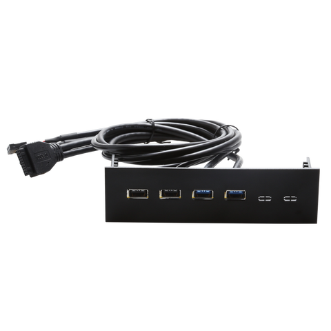 Panneau avant d'ordinateur 5.25 pouces, avec 2 ports usb et 2 ports usb 2.0 ► Photo 1/3