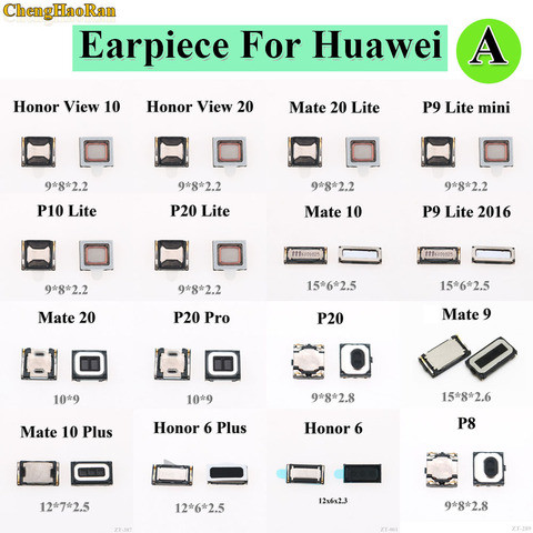 Haut-parleur pour oreilles avant, oreillettes, pour Huawei Honor 6, 6 Plus, View 10, 20, Mate 9, 10 Plus, 20, P9 Lite, 100%, mini P20 Pro, 2 pièces, 2016 ► Photo 1/4