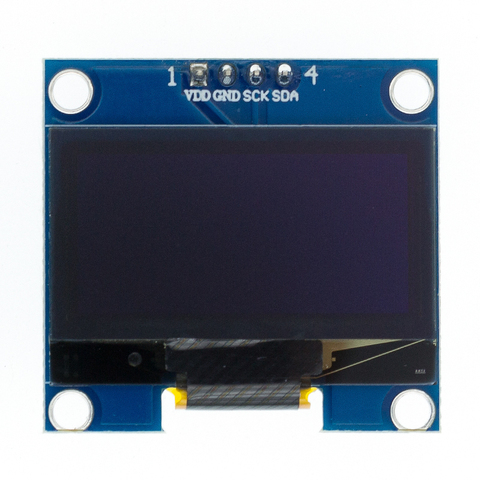 Module d'affichage LED LCD OLED 1.3 pouces, 1 pièce, 4 broches, couleur blanche, 1.3x64, 1.3 pouces, IIC I2C, pour communiquer ► Photo 1/3