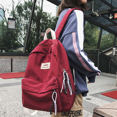 Atinfor femmes sac à dos voyage rétro étanche toile Nylon sac à dos sacs d'école pour adolescents filles Bookbag Mochilas ► Photo 1/6