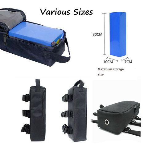 Sac de Scooter électrique sac de batterie au Lithium arrière ebike lituim PVC batterie avant sac arrière accessoires de vélo pour sac de vélo vtt ► Photo 1/6