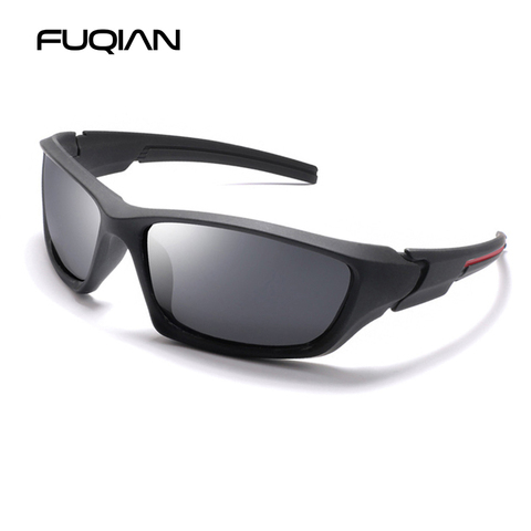 FUQIAN – lunettes de soleil polarisées Vintage pour hommes et femmes, mode sport, conduite, extérieur, UV400 ► Photo 1/6