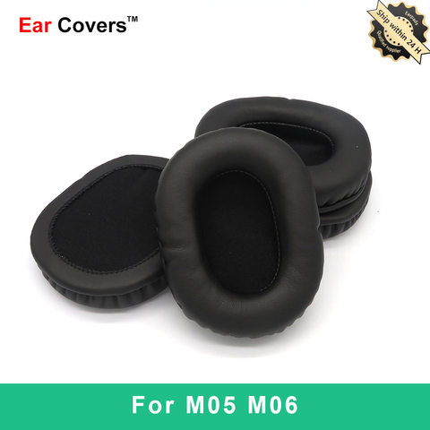 Coussinets d'oreille pour Ausdom M05 M06, oreillettes de remplacement en cuir PU, mousse éponge ► Photo 1/6