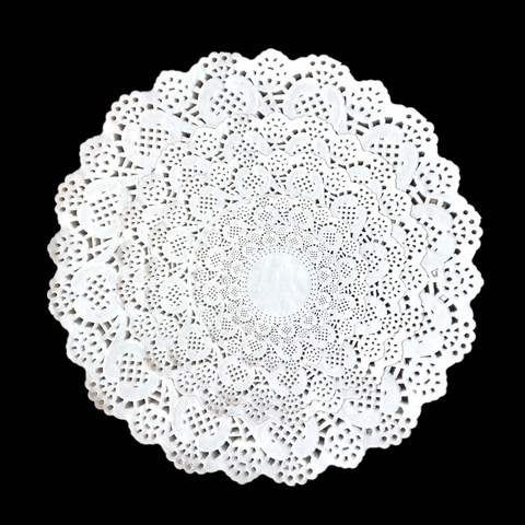 Napperons décoratifs blancs en dentelle, napperons de Table ronds en papier, tailles assorties, 3.5 4.5 5.5 6.5 7.5 8.5 pouces, 50 pièces ► Photo 1/6