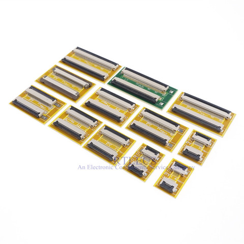 Câble plat Flexible, Extension de PCB, lancement 0.5mm 6 P 8 10 12 14 16 20 22 24 26 30 32 36 40 45 50 54 60 broches ► Photo 1/6