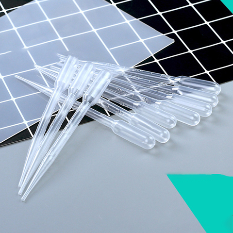 Gouttelettes en plastique transparentes 10/20 pièces, Pipettes époxy en cristal bricolage, pratique fabrication de savon artisanal pour fournitures de laboratoire de 3ml ► Photo 1/6