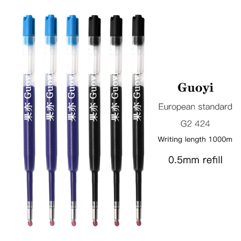 Guoyi K066 gel stylo recharge 10 pc/Lot 424 G2 gel stylo apprentissage bureau papeterie pour les cadeaux scolaires stylo à bille écriture accessoires ► Photo 1/6