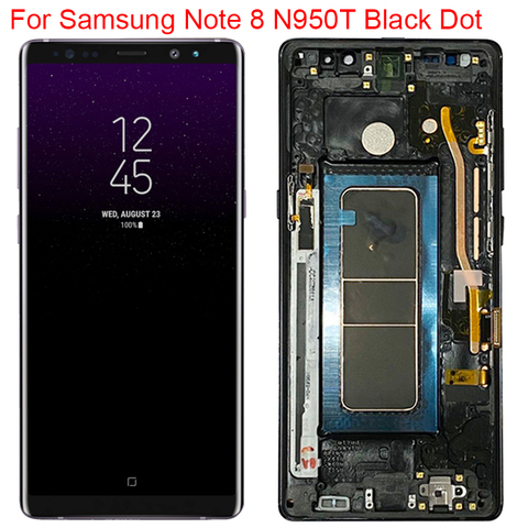 Petit point Super AMOLED N950A LCD pour Samsung Note 8 affichage avec cadre galaxie Note 8 SM-N950F N950FD LCD écran tactile assemblée ► Photo 1/6