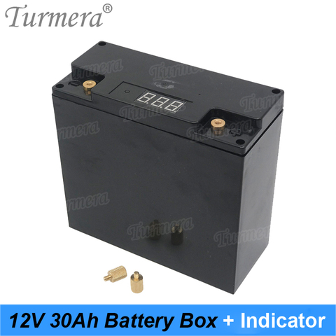 Turmera – boîte de rangement pour batterie 12V, 30ah, avec indicateur de capacité, 48 pièces, batterie 18650, pour alimentation ininterrompue, 12V ► Photo 1/6