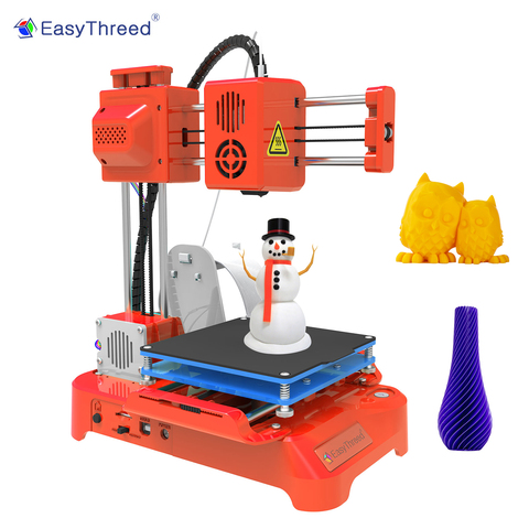 EasyThreed K7 – Mini imprimante de bureau 3D, lit non chauffé, impression en une touche avec carte TF, Filament d'échantillon PLA, 100x100x100mm ► Photo 1/6