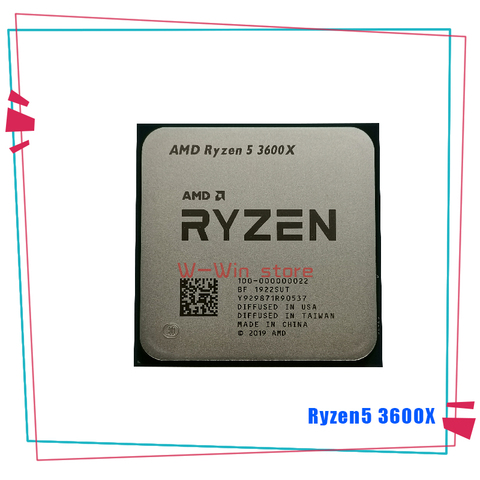 AMD Ryzen 5 3600X R5 3600X 3.8 GHz, Six cœurs à douze fils, processeur d'unité centrale 7NM, 95W L3 = 32M, prise AM4, 100-000000022 ► Photo 1/1