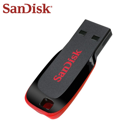 SanDisk-clé USB 2.0 CZ50, lecteur stylo à lame, 128 go, 64 go, 32 go, 16 go, mémoire Flash, clé USB pour PC, Original ► Photo 1/6