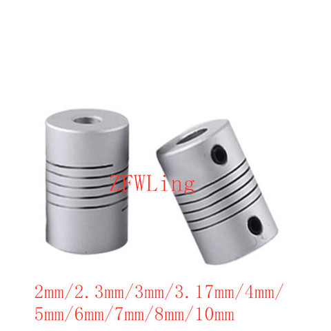 Aluminium CNC Moteur Mâchoire Coupleur D'arbre 5mm À 8mm Accouplement Flexible OD 19x25mm Livraison Directe 2/2.3/3/3.17/4/5/6/6.35/7/8/10mm ► Photo 1/5