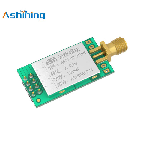 PA LNA 2.4GHz 2km AS01-ML01DP5 iot SPI nRF24L01P module émetteur-récepteur rf récepteur sans fil ► Photo 1/6