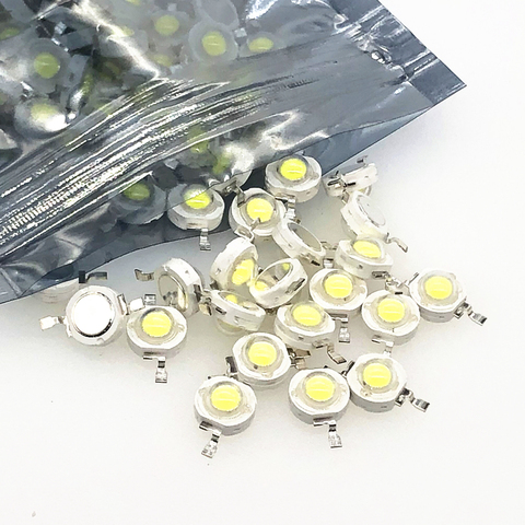 Puce LED haute puissance 1W 3W, Diode électroluminescente, blanc chaud, SMD, bricolage, COB UV, spectre complet, perles de lampe ► Photo 1/1