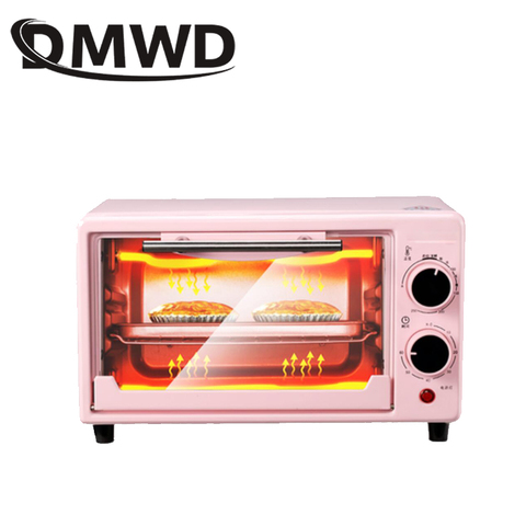 DMWD-Mini four électrique multifonctionnel, grille de cuisson pour Pizza, poulet rôti automatique, Machine 10l EU US ► Photo 1/3