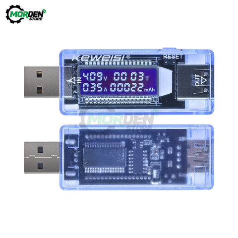 Type-c USB testeur DC LCD affichage voltmètre numérique ampèremètre tension courant Volt mètre indicateur de puissance capacité testeur détecteur ► Photo 1/6