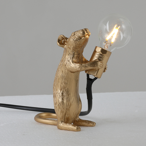 Lampe de chevet en forme de souris, Style moderne, luminaire décoratif d'intérieur, idéal pour une chambre à coucher, livraison directe ► Photo 1/6