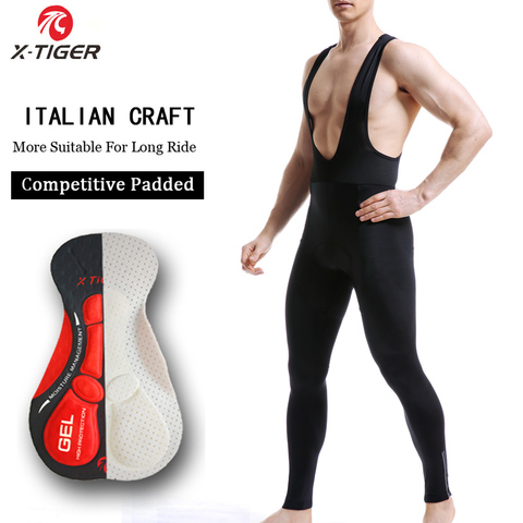 X-Tigre Garder Au Chaud Vélo Bib Pantalon Hiver Thermique Pantalon De Vélo De Montagne Vélo Collants Coolmax 5D Gel Pad Vélo Bib Pantalon ► Photo 1/6