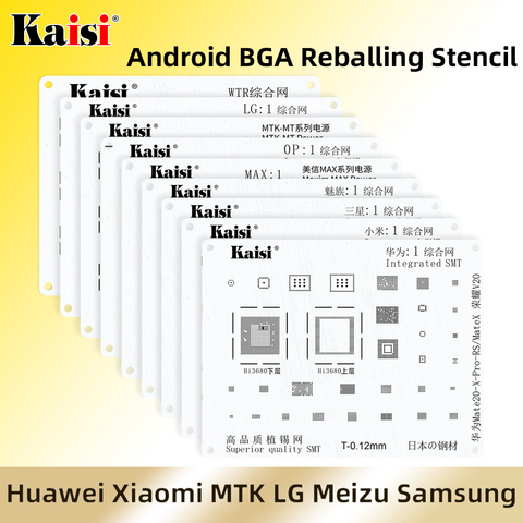 Kaisi-Kit de pochoirs de rebond BGA pour puce électrique, pour HUAWEI XIAOMI OPPO Meizu LG Samsung MTK, gabarit de soudage de haute qualité ► Photo 1/6