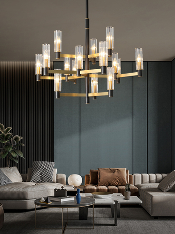 Lustre en cuivre moderne éclairage pour salon décor branche Luminaire suspendu lustre Luminaire Lampara ► Photo 1/6