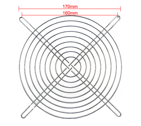 Filet de protection de ventilateur en métal, couvercle de ventilateur en métal 80 90 110 120 mm 92*92mm ► Photo 1/1