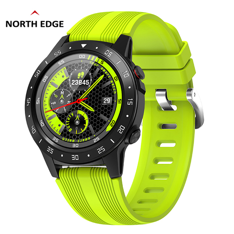 NORTH EDGE – montre connectée GPS, Bluetooth, avec boussole, moniteur de fréquence cardiaque, moniteur d'activité physique, baromètre, podomètre, numérique ► Photo 1/6