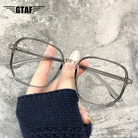 -1.0-1.5-2.0-2.5-3 -3.5-4.0 polygone Anti lumière bleue fini myopie lunettes surdimensionnées myopie lunettes pour femmes et hommes ► Photo 1/6