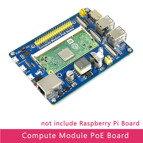 Carte IO de Module de calcul de carte d'extension de framboise Pi avec la caractéristique de PoE pour la framboise Pi CM3 / CM3L / CM3 + / CM3 + L ► Photo 1/6