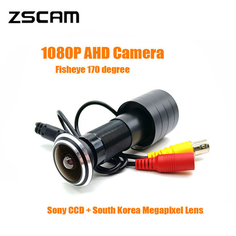 1080P HD intérieur porte oeil trou couleur nuit Version AHD maison sécurité caméra SONY IMX307 puce 0.0001Lux Surveillance vue Cam ► Photo 1/5