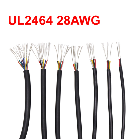 Câble UL2464 28 AWG, 10m, câble de clavier pour souris USB, câble en PVC souple, à gaine souple, 28 AWG ► Photo 1/6