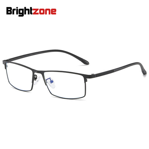 Anti-lumière bleue plein hommes titane alliage lunettes montures optiques pour lunettes pour hommes Flexible TR90 Temples jambes IP alliage lunettes ► Photo 1/6