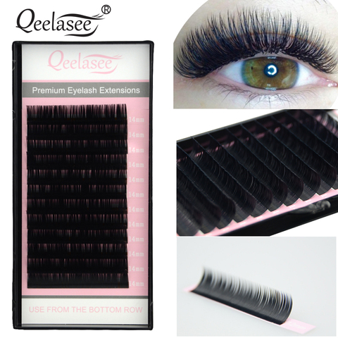 Toutes les Tailles Faux Extensions De Cils De Vison Noir Matériel JBCD Boucles 1 Plateau/Lot ► Photo 1/6