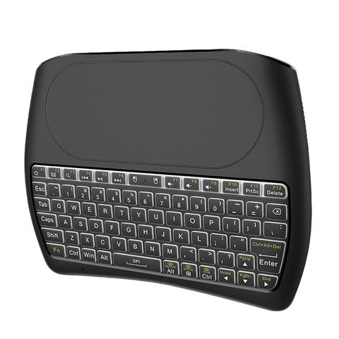 D8 Mini rétro-éclairage coloré sans fil clavier Air souris pavé tactile pour Smart TV clavier Mini rétro-éclairage sans fil avec pavé tactile ► Photo 1/6