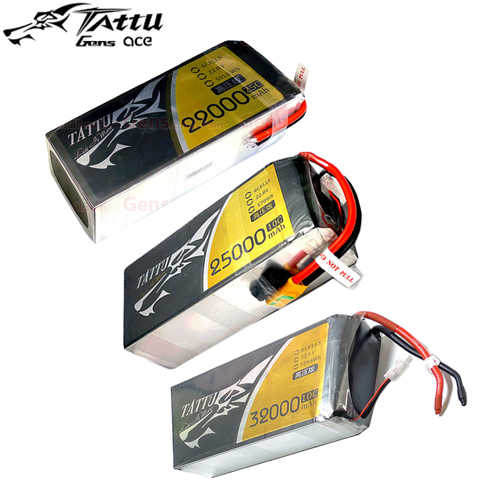 Batterie Tattu UAV HV Lipo 22000mAh 25000mAh 32000mAh 6S 22.8V 25C 10C pour grands modèles d'avion, Robots expérimental dynamiques ► Photo 1/1