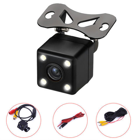 Caméra de recul de voiture 170 grand Angle véhicule caméra de recul caméra de recul 4 LED Vision nocturne caméra de stationnement HD couleur Image ► Photo 1/6