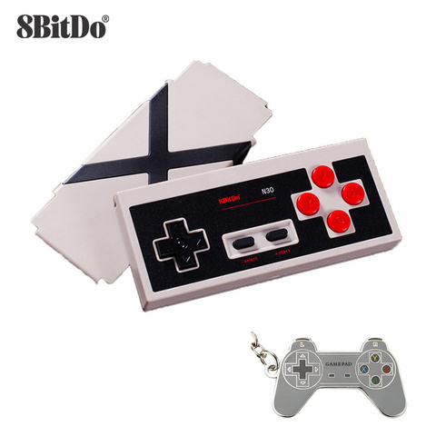 8bitdo N30 Noir Sans Fil Bluetooth Gamepad pour Commuter Android MacOS Vapeur Fenêtre ► Photo 1/6