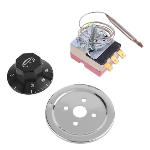 Thermostat ca 250V 16A 50-300 ° c régulateur de température sans NC pour four électrique ► Photo 1/6