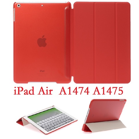 Pour iPad Air 1 9.7 ''étui mince Folio support Coque magnétique A1474 A1475 intelligent Auto-sommeil PVC housse de protection pour iPad Air 1 couverture ► Photo 1/6