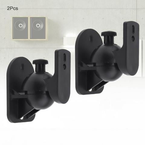 2 pièces universel SW - 03B 5KG noir ABS plastique support mural pour haut-parleur et haut-parleur ► Photo 1/6