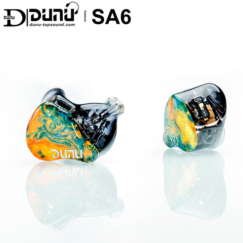 DUNU Studio SA6 6BA Knowles Sonion Armature équilibrée dans l'oreille écouteur IEM avec deux commutateurs de réglage 2Pin 0.78mm Furukawa OCC câble ► Photo 1/6