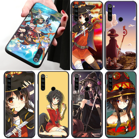 Coque de téléphone Xiaomi, dessin animé, Megumin, pour Mi Note 10 Ultra 9T CC9 Poco X3, NFC, M2 Pro 9 SE 8 6 5 A3 A2 A1 Lite ► Photo 1/6