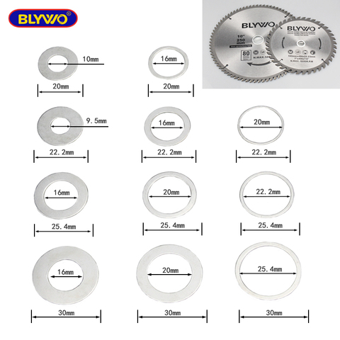 Rondelle adaptateur lame de scie circulaire anneaux de réduction bague de Conversion disque de coupe joint d'ouverture trou intérieur anneau adaptateur ► Photo 1/6