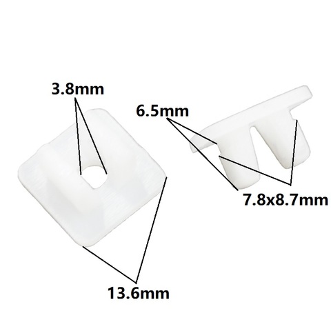 Clips de retenue en plastique, fixation de phare de voiture, feu de direction, tête carrée, vis d'écrou de fixation ► Photo 1/6